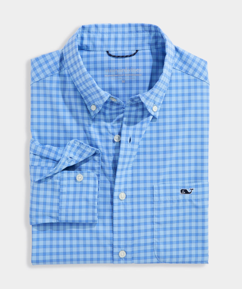 Vineyard Vines Performance Lemon Shark Gingham Featherweight Shirt