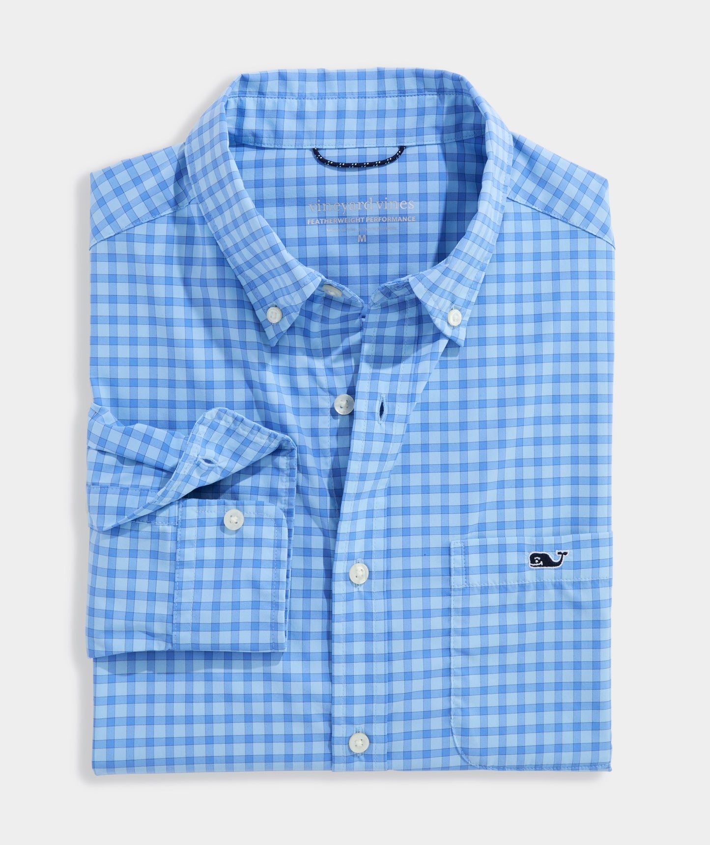 Vineyard Vines Performance Lemon Shark Gingham Featherweight Shirt