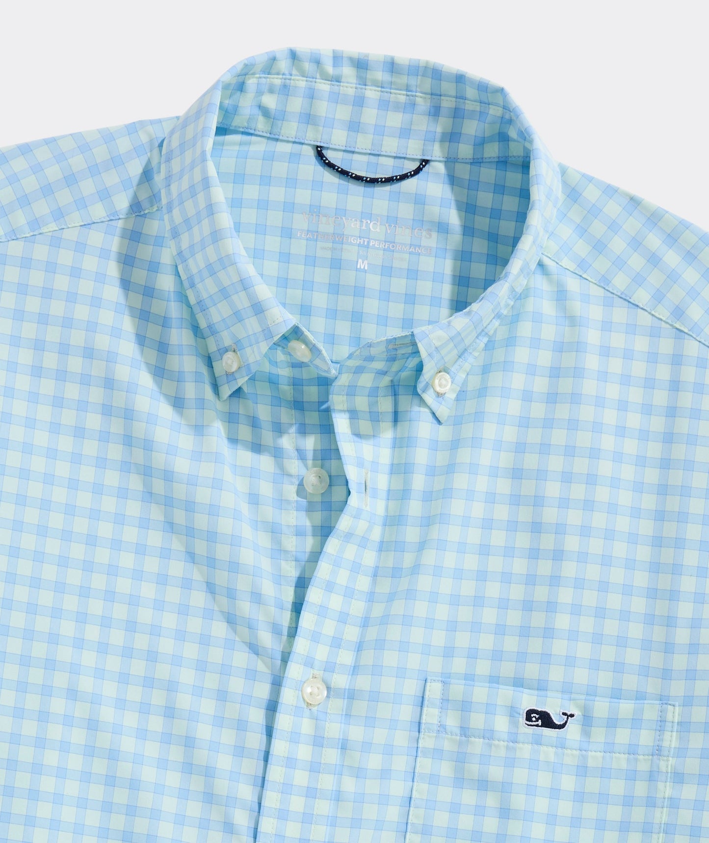 Vineyard Vines Performance Lemon Shark Gingham Featherweight Shirt