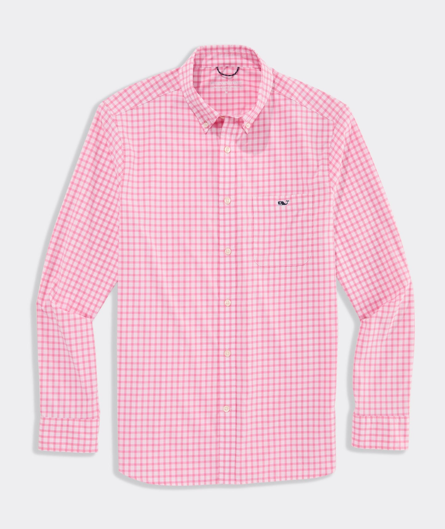 Vineyard Vines Performance Lemon Shark Gingham Featherweight Shirt