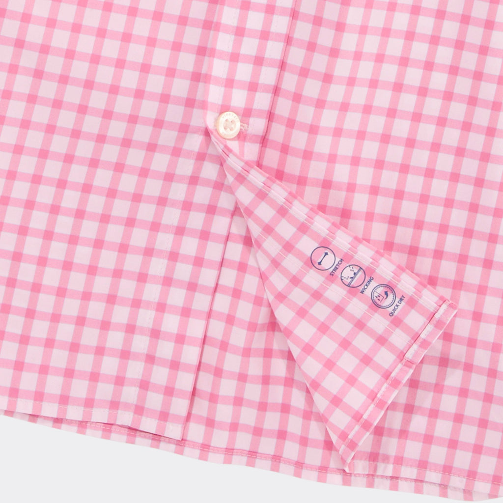 Vineyard Vines Performance Lemon Shark Gingham Featherweight Shirt