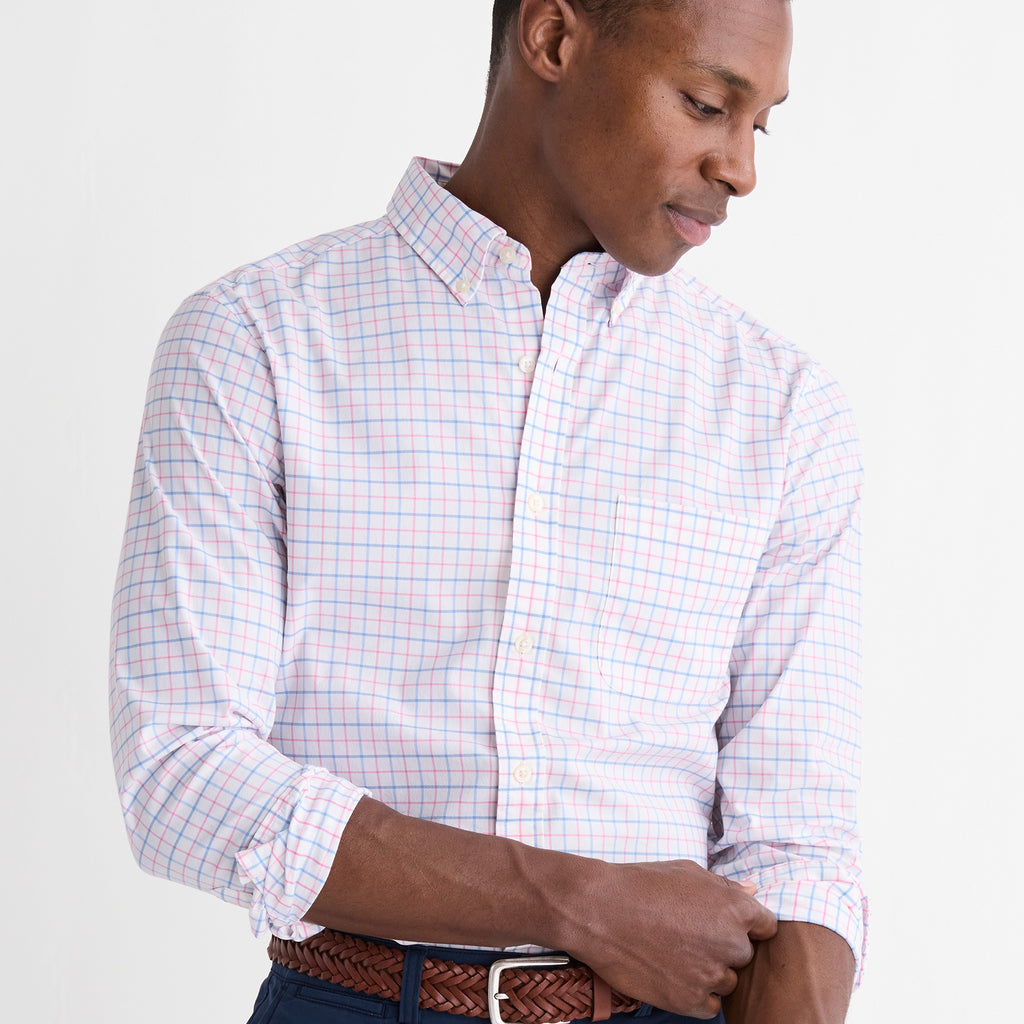 Vineyard Vines Performance Cotton Morada Bay Tattersall Shirt