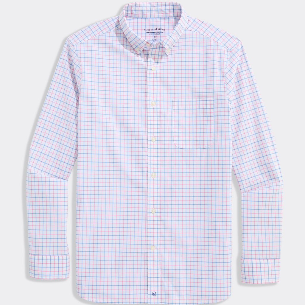 Vineyard Vines Performance Cotton Morada Bay Tattersall Shirt