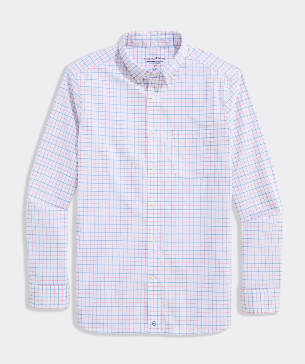 Vineyard Vines Performance Cotton Morada Bay Tattersall Shirt