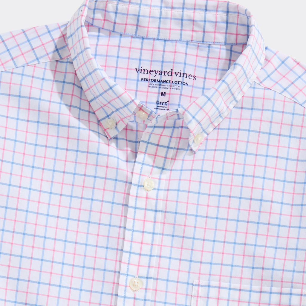 Vineyard Vines Performance Cotton Morada Bay Tattersall Shirt