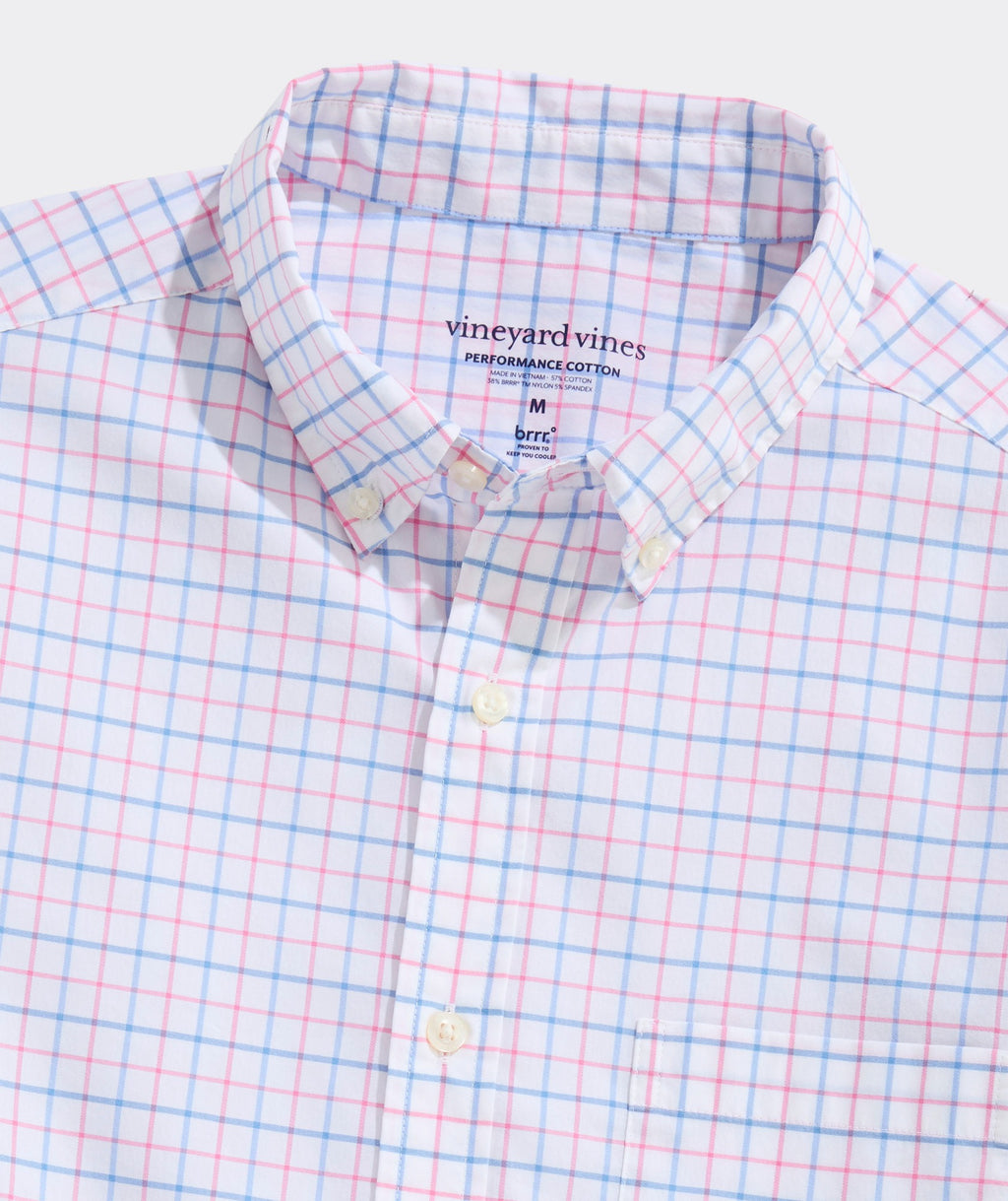 Vineyard Vines Performance Cotton Morada Bay Tattersall Shirt