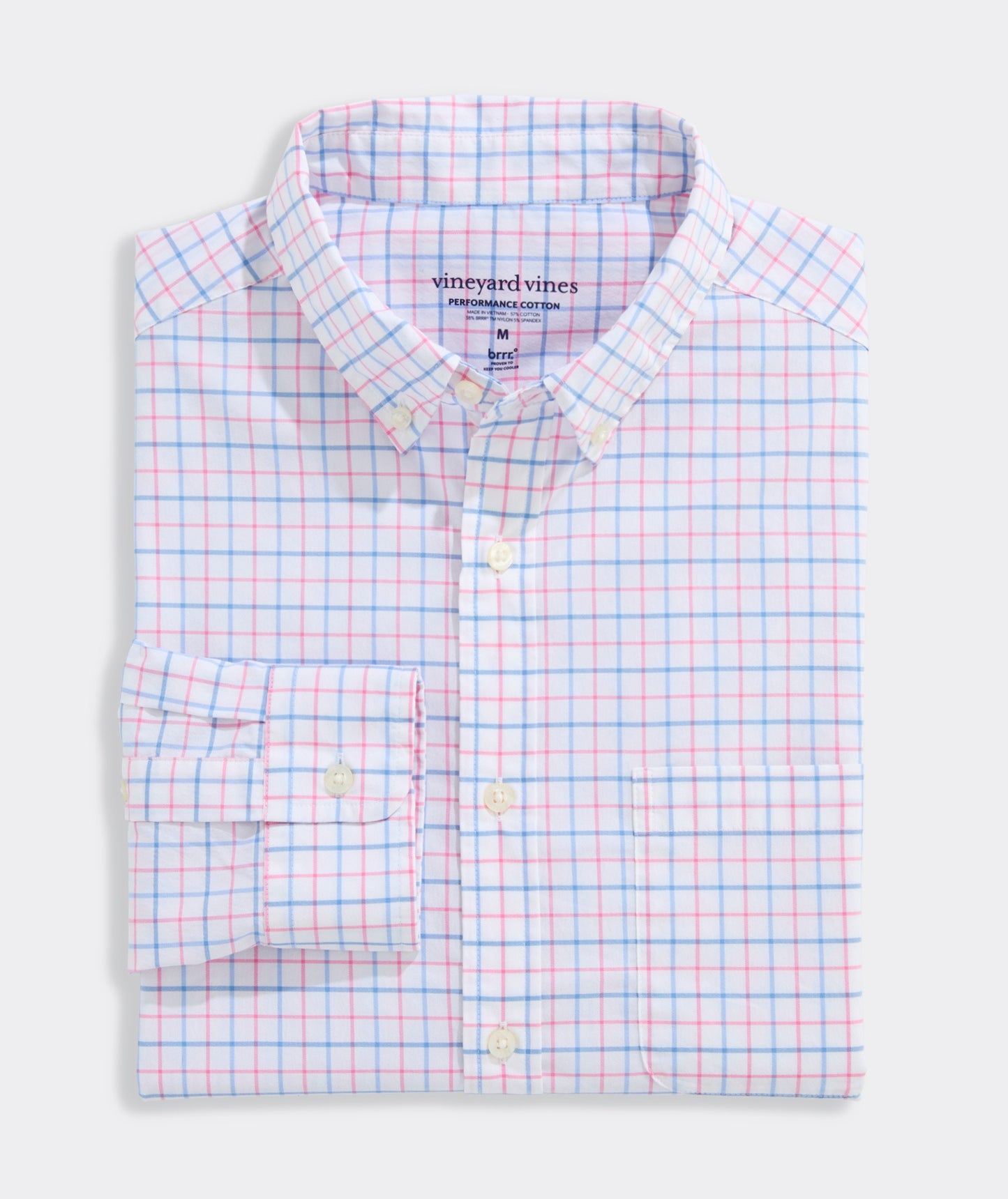 Vineyard Vines Performance Cotton Morada Bay Tattersall Shirt