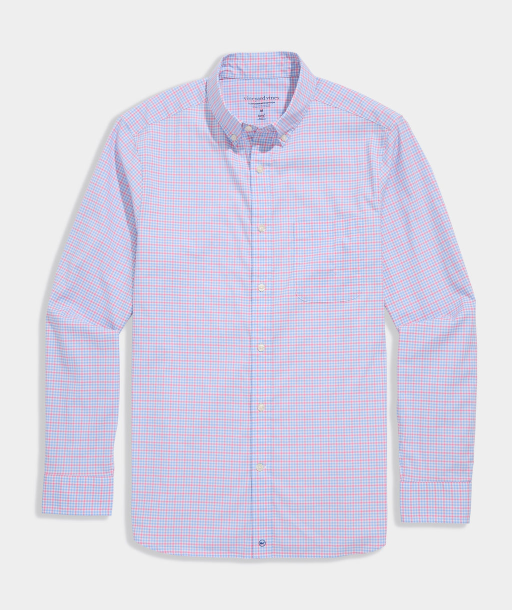 Vineyard Vines Performance Cotton Catamaran Check Shirt
