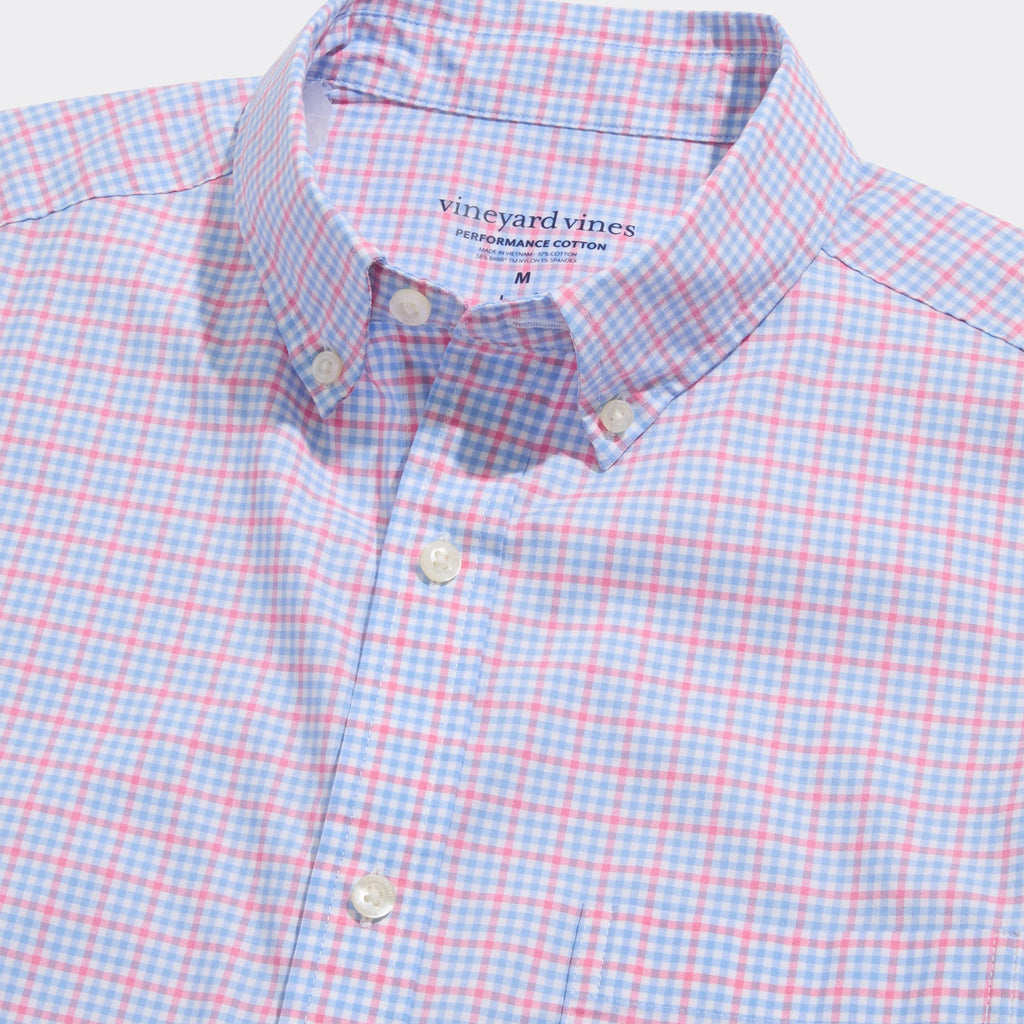 Vineyard Vines Performance Cotton Catamaran Check Shirt