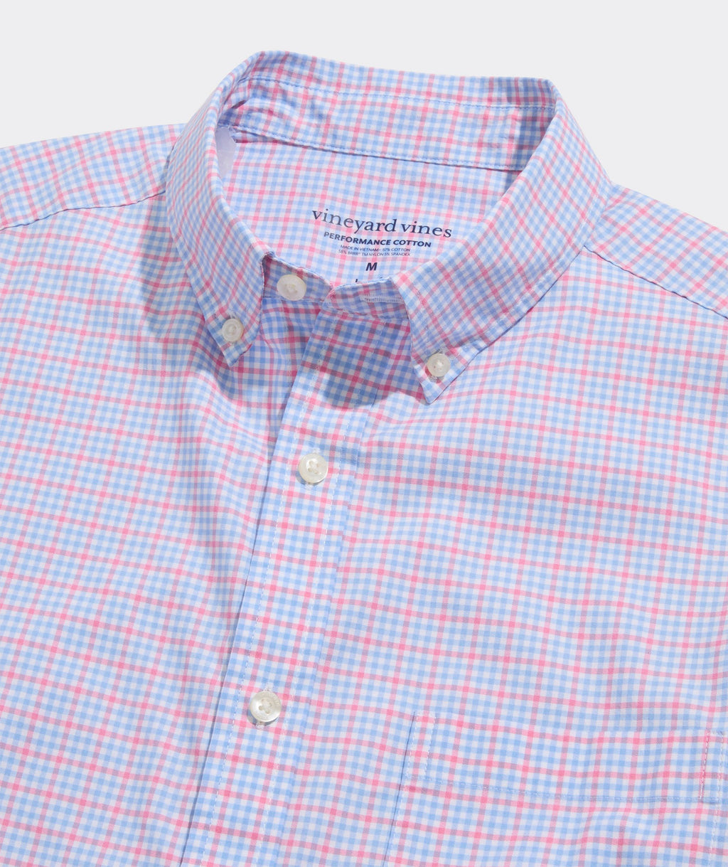 Vineyard Vines Performance Cotton Catamaran Check Shirt