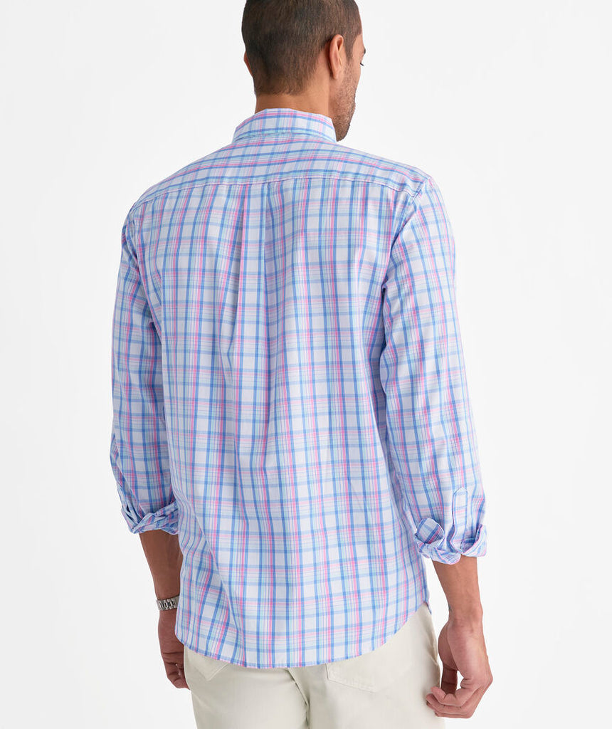 Vineyard Vines Tipsy Turtle Plaid Perfect Wash Poplin Shirt