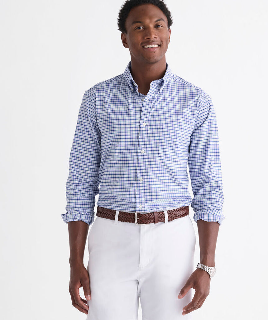 Vineyard Vines Performance Cotton Tattersall Shirt