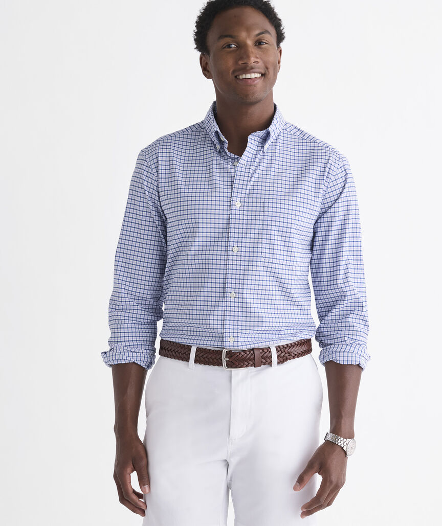 Vineyard Vines Performance Cotton Tattersall Shirt