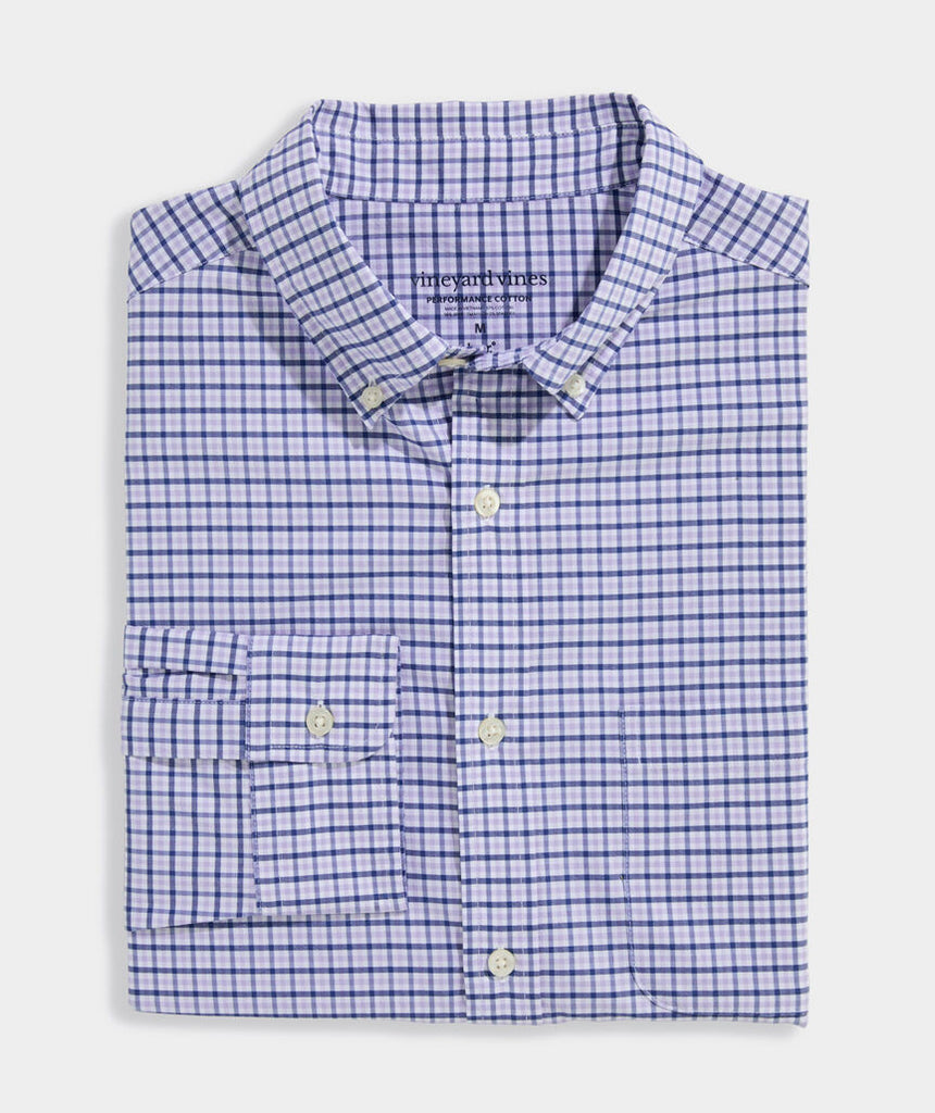 Vineyard Vines Performance Cotton Tattersall Shirt
