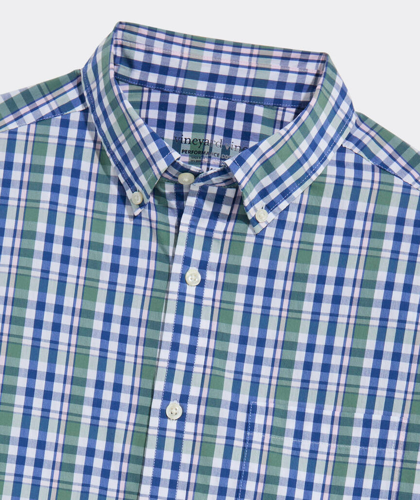 Vineyard VInes Performance Cotton Audubon Plaid Shirt