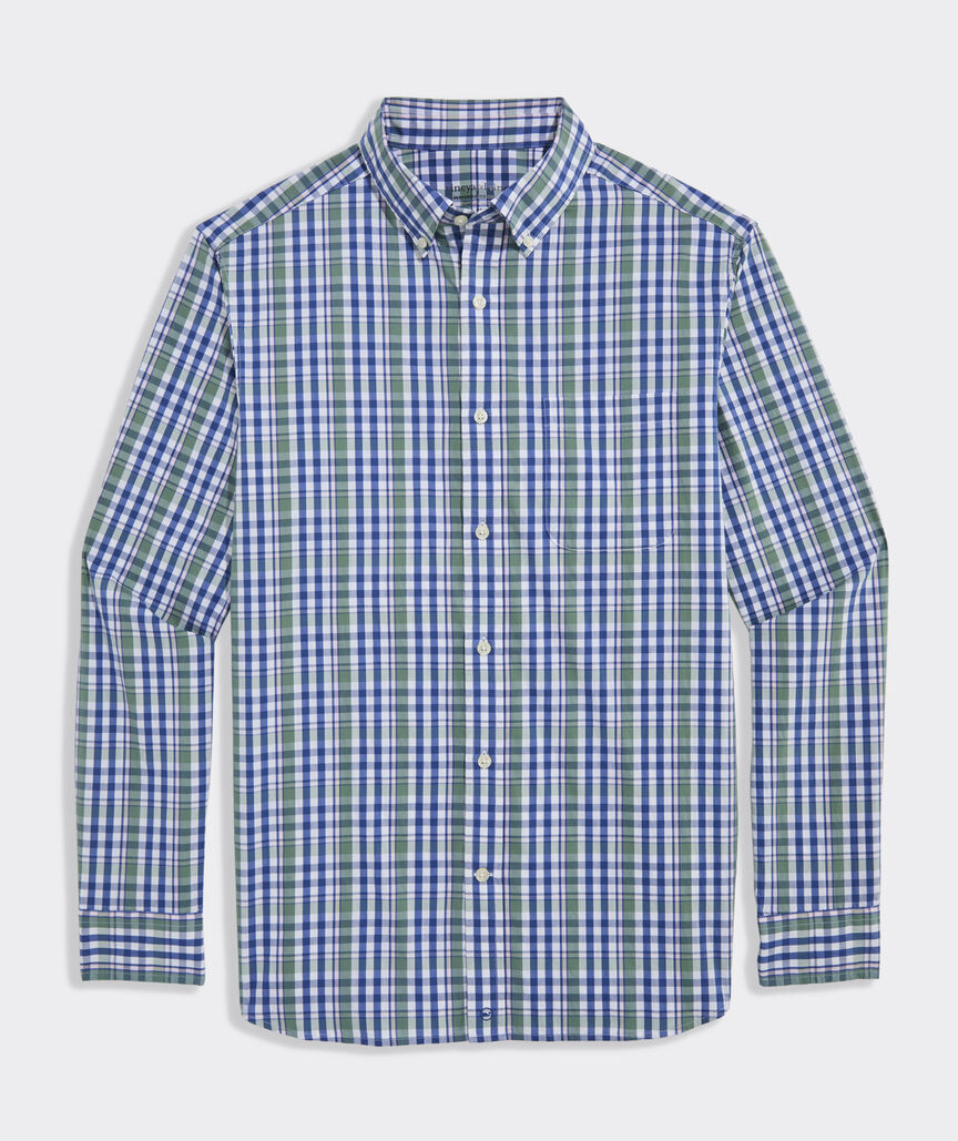 Vineyard VInes Performance Cotton Audubon Plaid Shirt