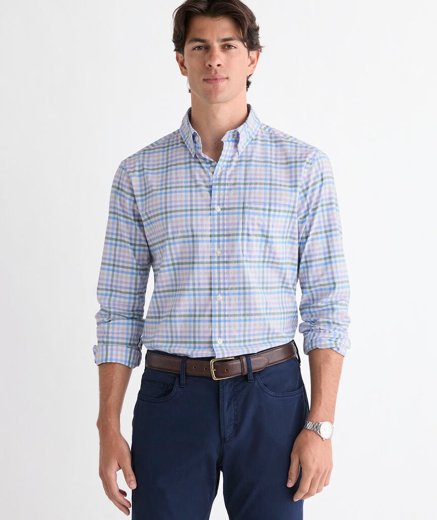 Vineyard Vines Performance Cotton Tattersall Shirt