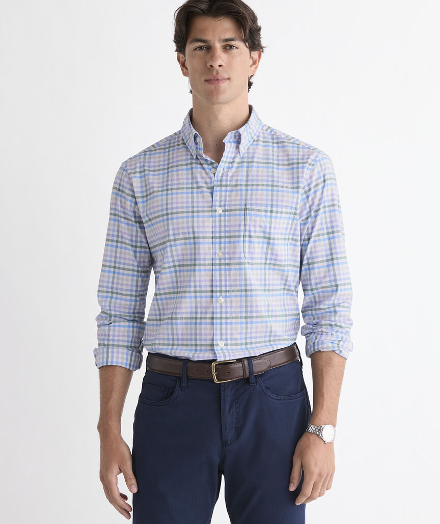 Vineyard Vines Performance Cotton Tattersall Shirt
