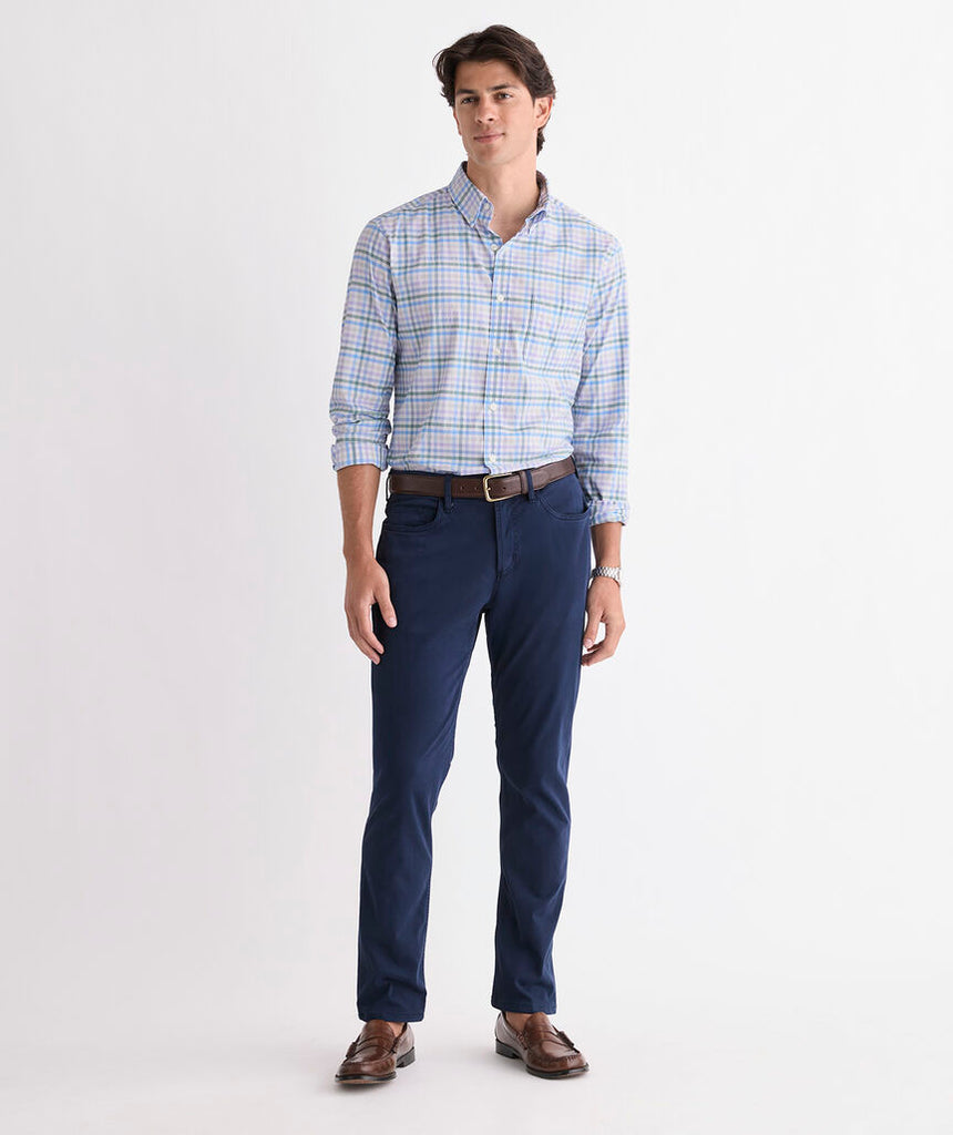 Vineyard Vines Performance Cotton Tattersall Shirt