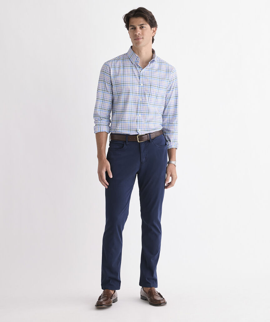 Vineyard Vines Performance Cotton Tattersall Shirt