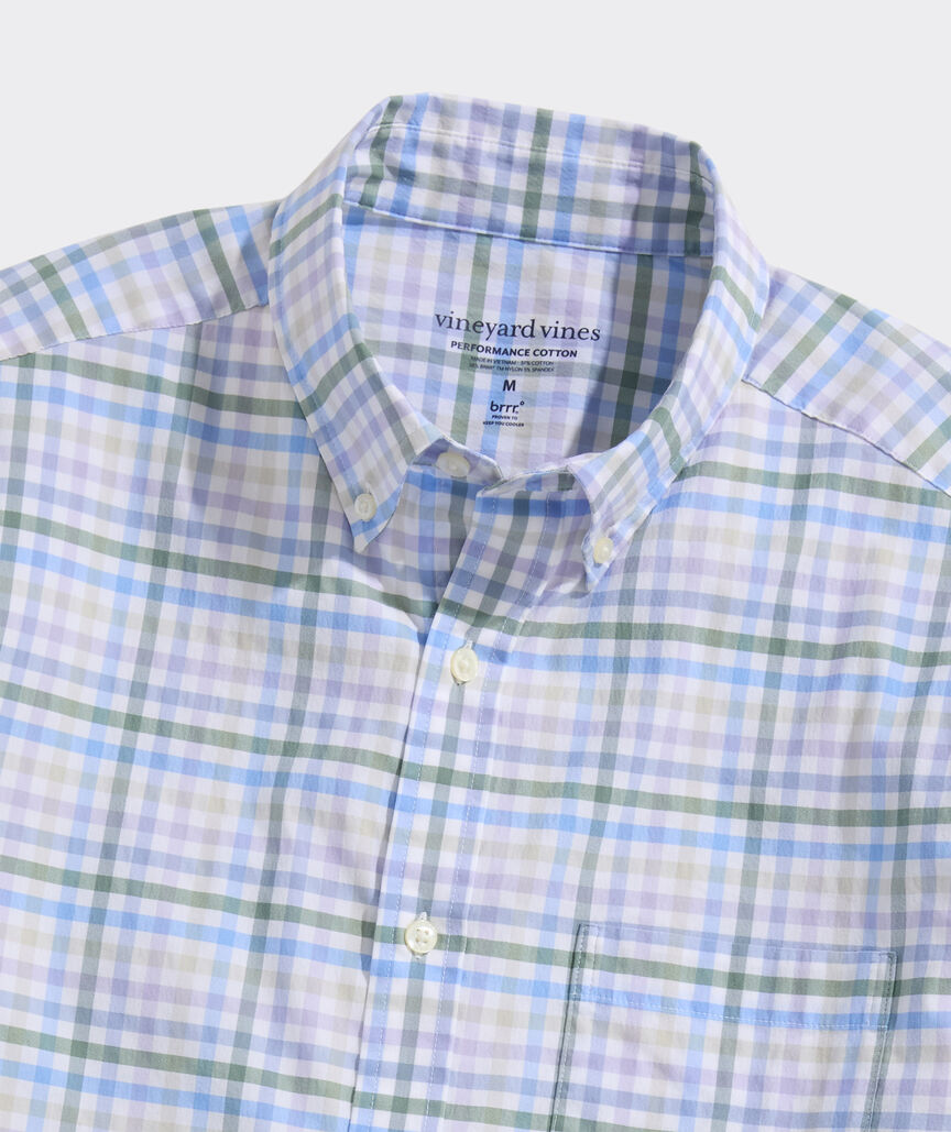 Vineyard Vines Performance Cotton Tattersall Shirt