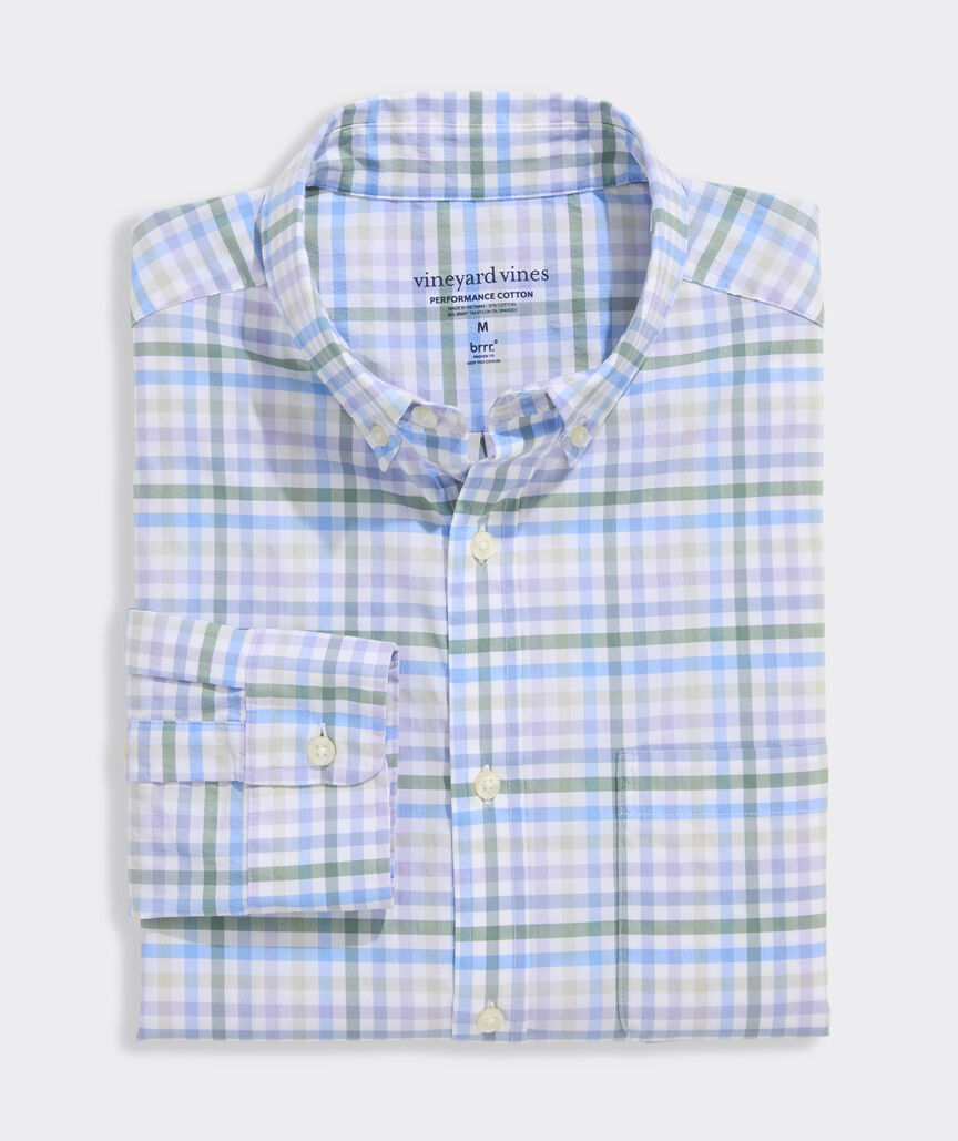 Vineyard Vines Performance Cotton Tattersall Shirt