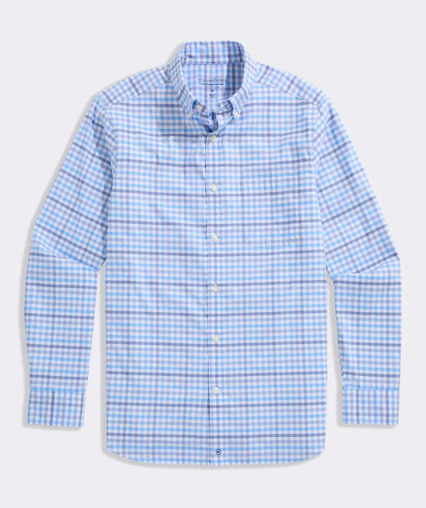 Vineyard Vines Performance Cotton Tattersall Shirt