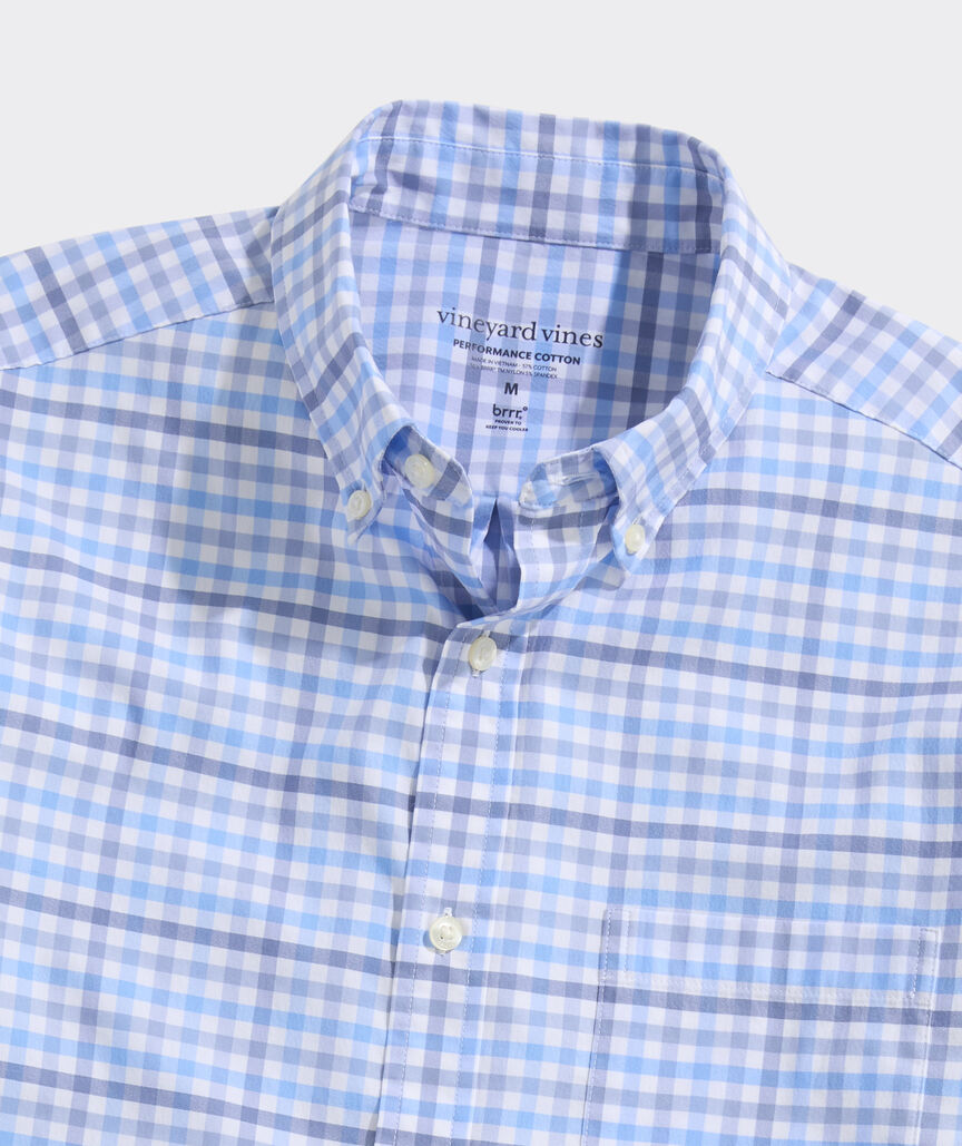 Vineyard Vines Performance Cotton Tattersall Shirt