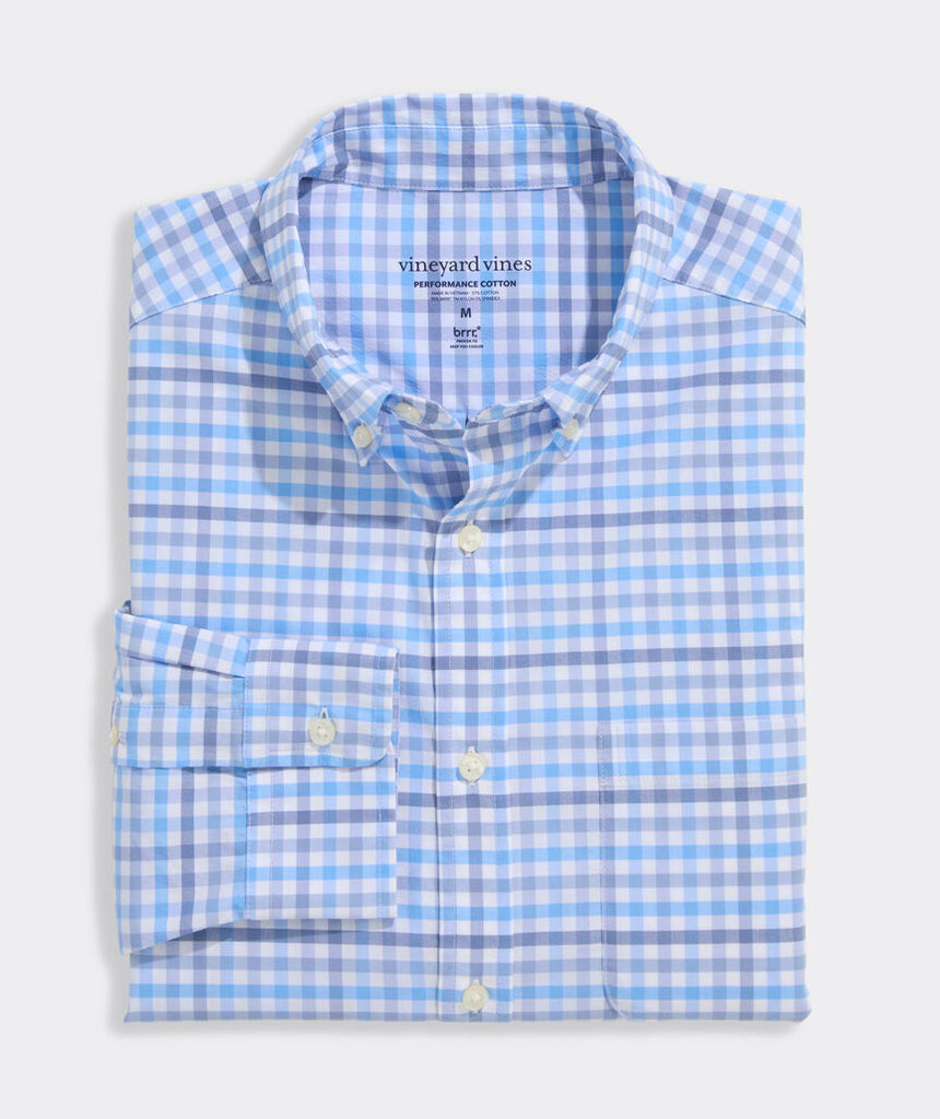 Vineyard Vines Performance Cotton Tattersall Shirt