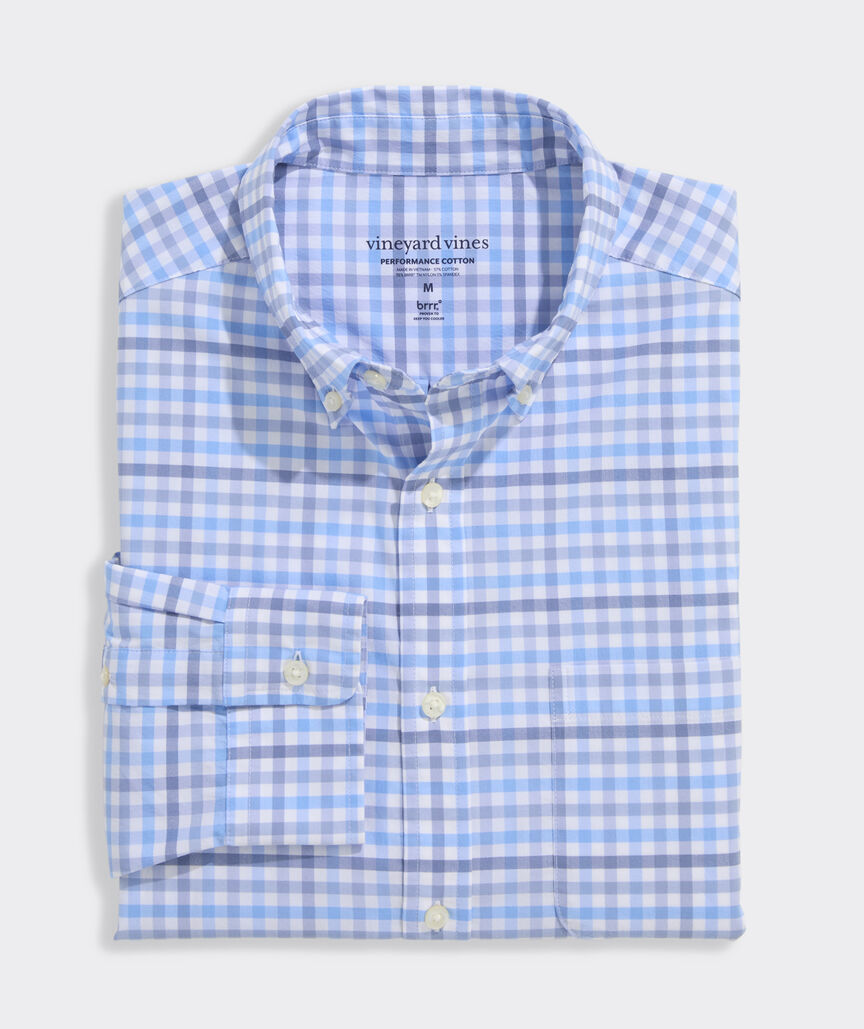 Vineyard Vines Performance Cotton Tattersall Shirt