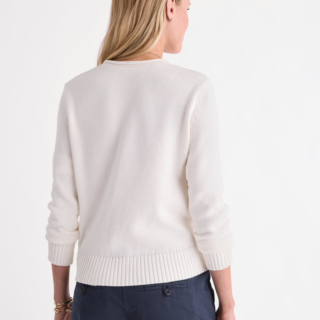 Vineyard Vines Katie Cotton Americana Rollneck Sweater