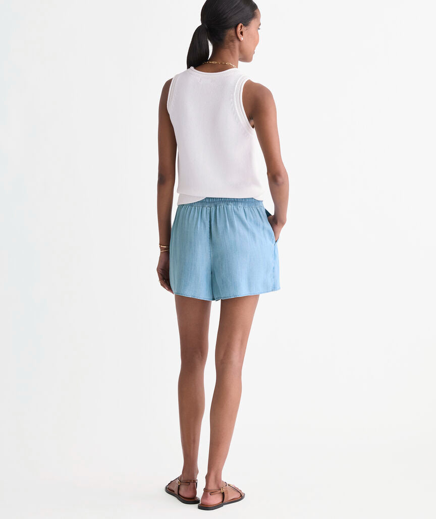 Vineyard Vines Frankie Chambray Pull-On Shorts