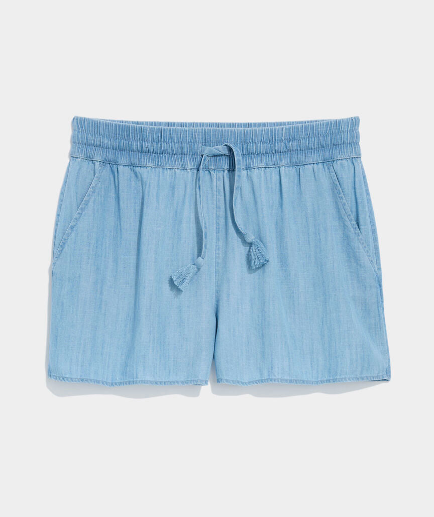 Vineyard Vines Frankie Chambray Pull-On Shorts