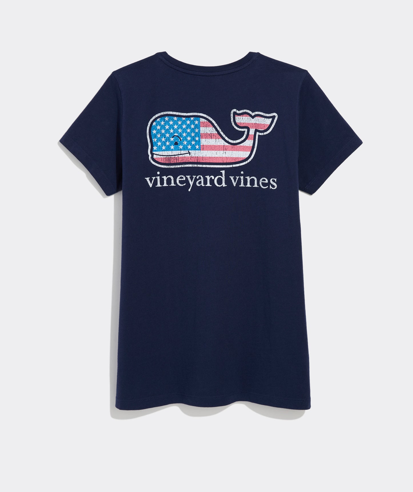 Vineyard Vines Women's Flag Whale Short-Sleeve Pocket Tee