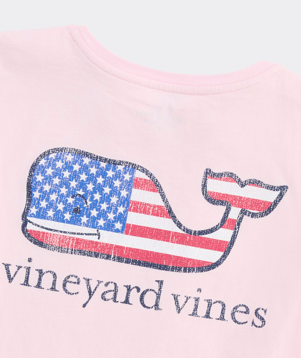 Vineyard Vines Women's Flag Whale Short-Sleeve Pocket Tee