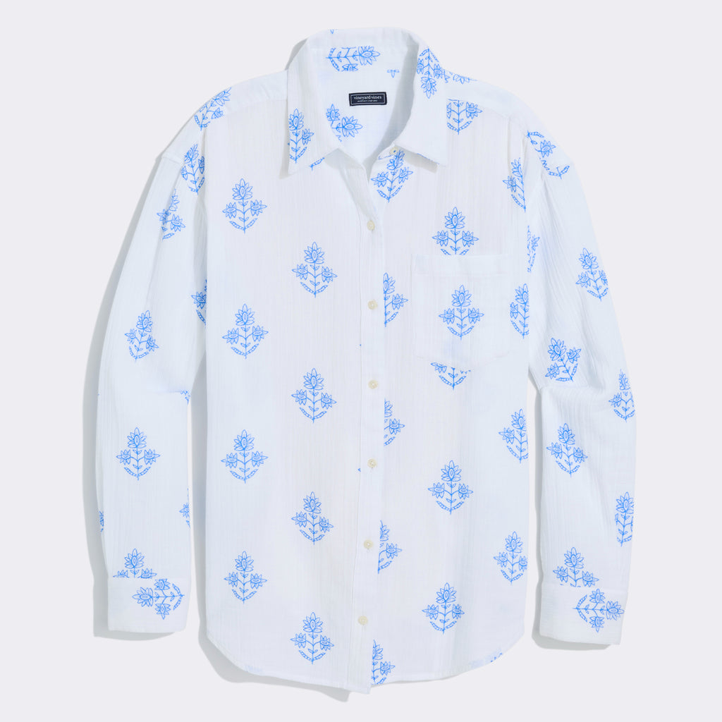 Vineyard Vines Birdie Gauze Button-Down