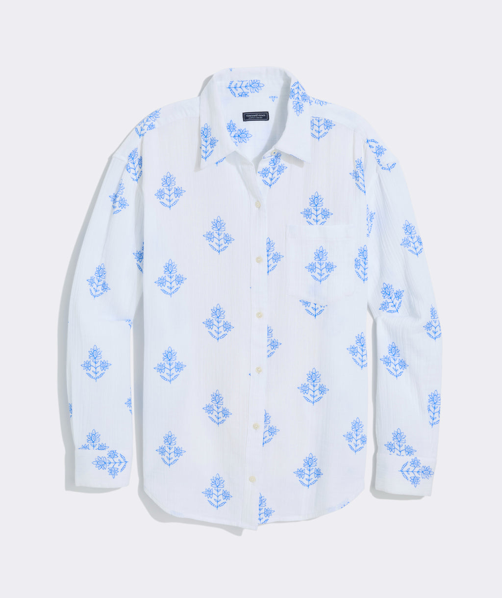 Vineyard Vines Birdie Gauze Button-Down
