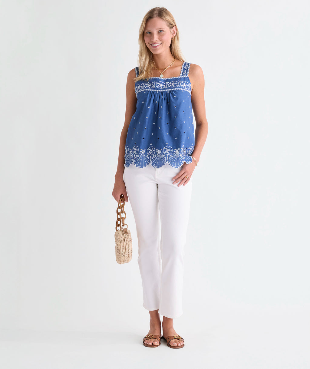 Vineyard Vines Serena Eyelet Top