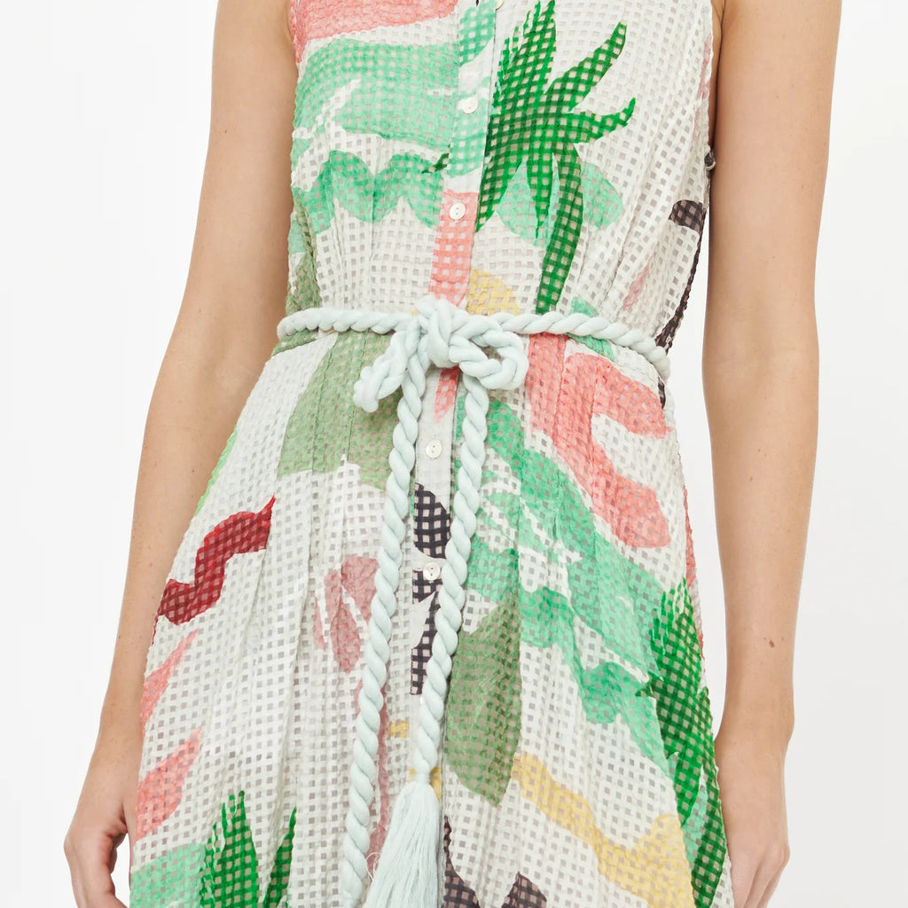 Oliphant Sleeveless Shirt Dress Maxi