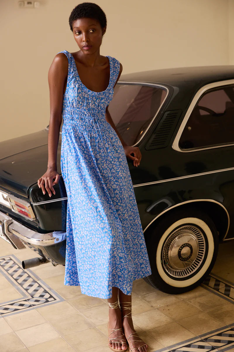 Oliphant Harper Dress Ditsy Blue / XS