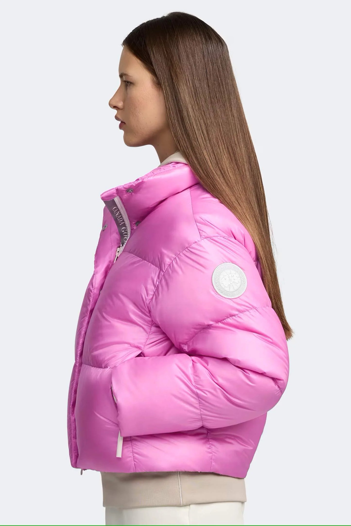 Canada Goose Cypress Cropped Puffer White Label