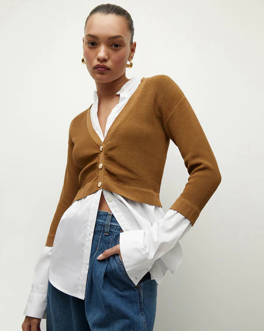 Veronica Beard shops CASHMERE Mixed Media Sweater Top