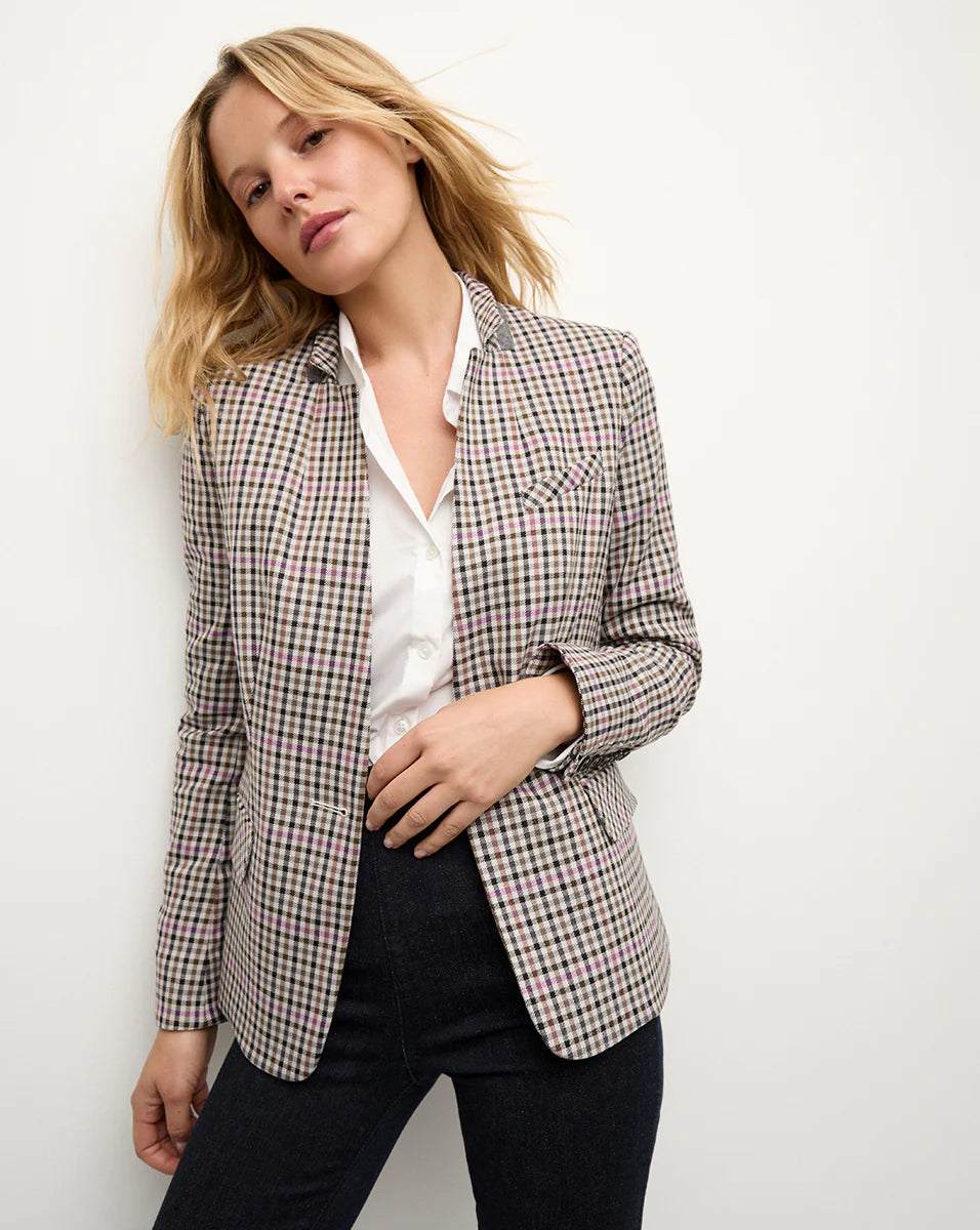 Veronica beard gingham blazer hotsell