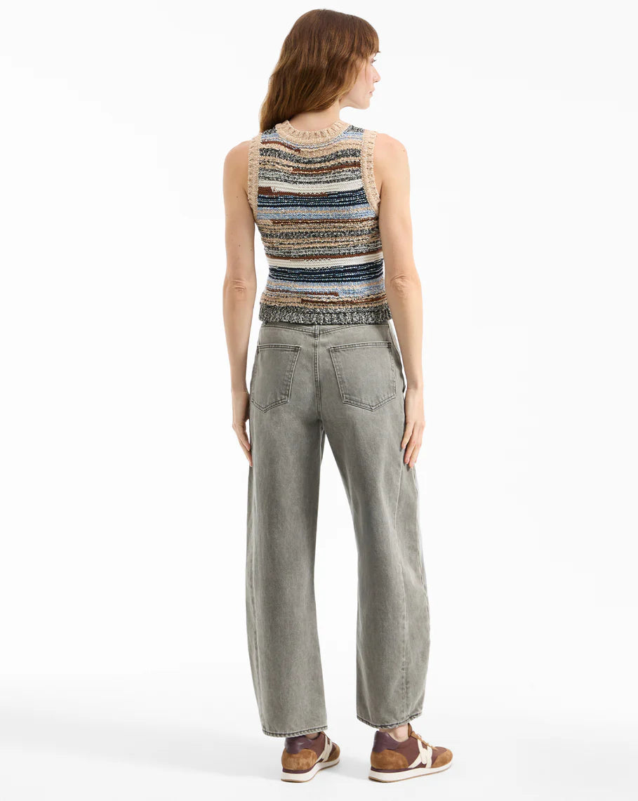 Veronica Beard Jerrel Wool-Blend Cropped Tank Top