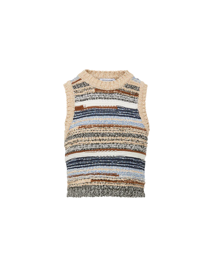 Veronica Beard Jerrel Wool-Blend Cropped Tank Top