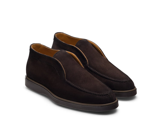 Magnanni Loda Men's Dark Brown Suede Hybrid Slip-On Desert Ankle Boot