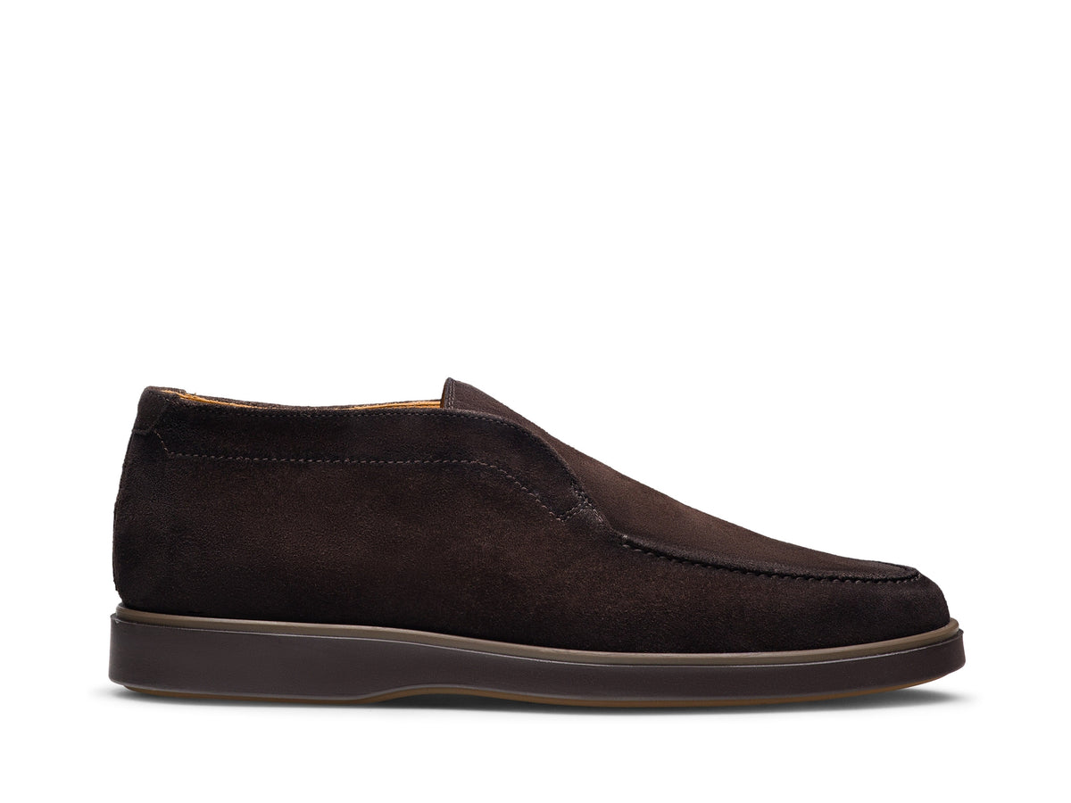 Magnanni Loda Men's Dark Brown Suede Hybrid Slip-On Desert Ankle Boot