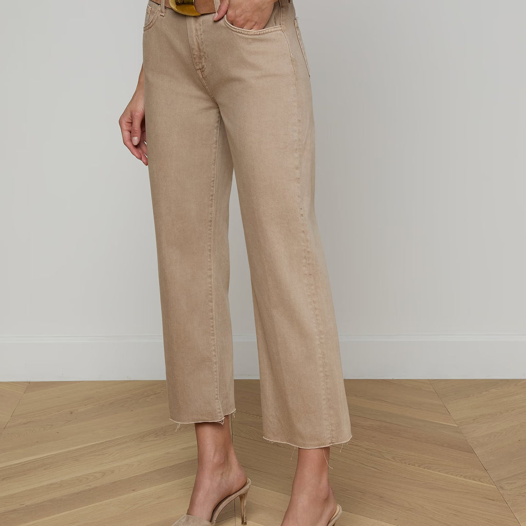 L'Agence Wanda Cropped Wide-Leg Jean