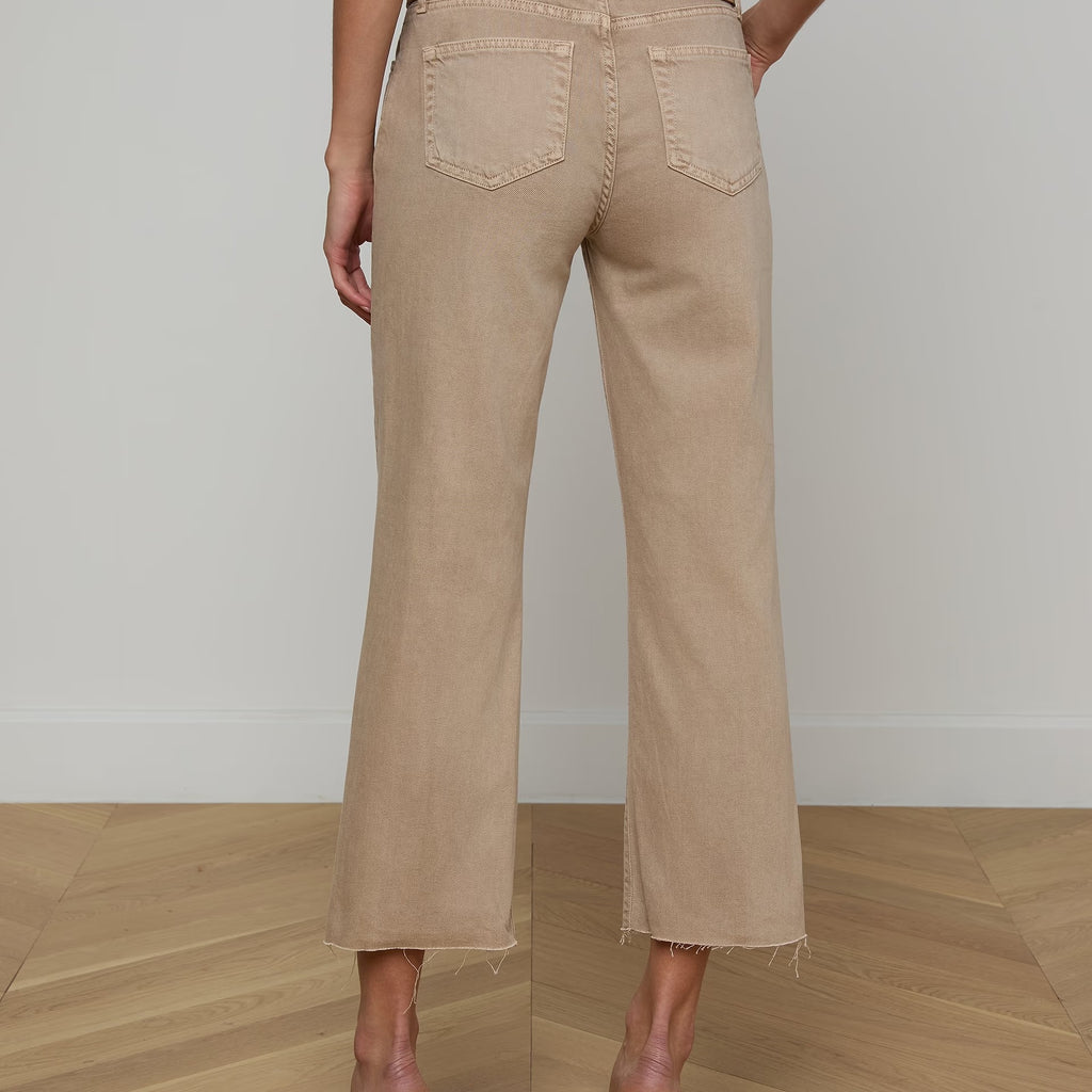 L'Agence Wanda Cropped Wide-Leg Jean