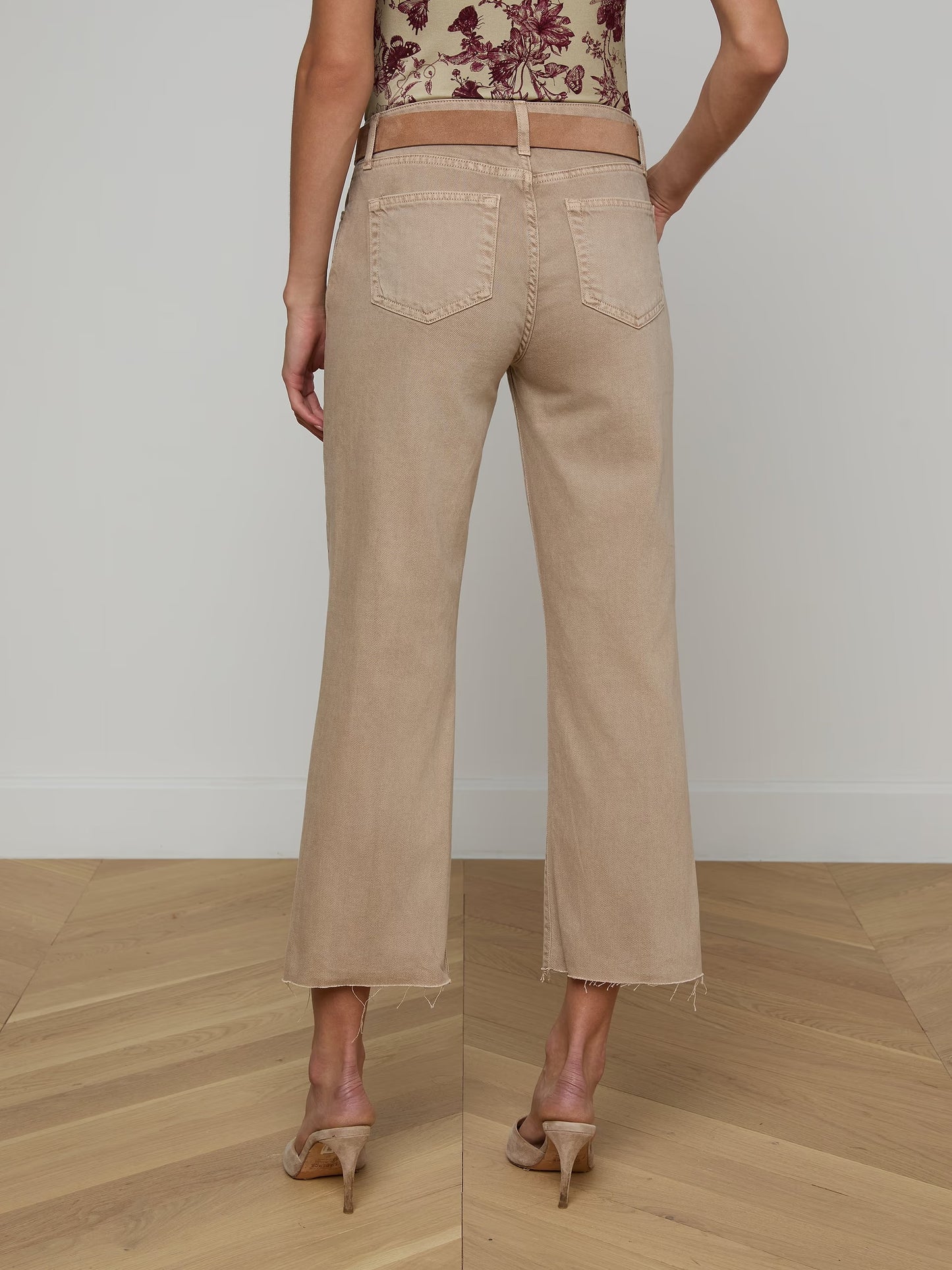L'Agence Wanda Cropped Wide-Leg Jean